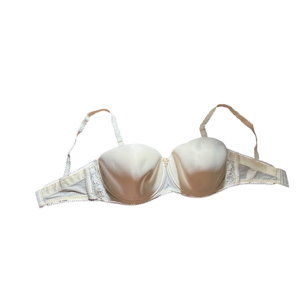 Fantasie Molded Underwire‎ Bra Women 38FF Cream Good Lace Trim 2133IY